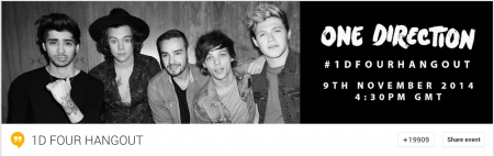 One Direction G+event page