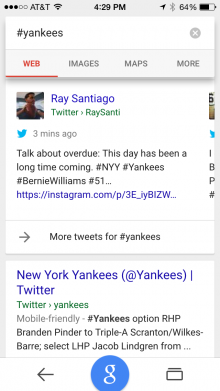 Result of search on Yankees